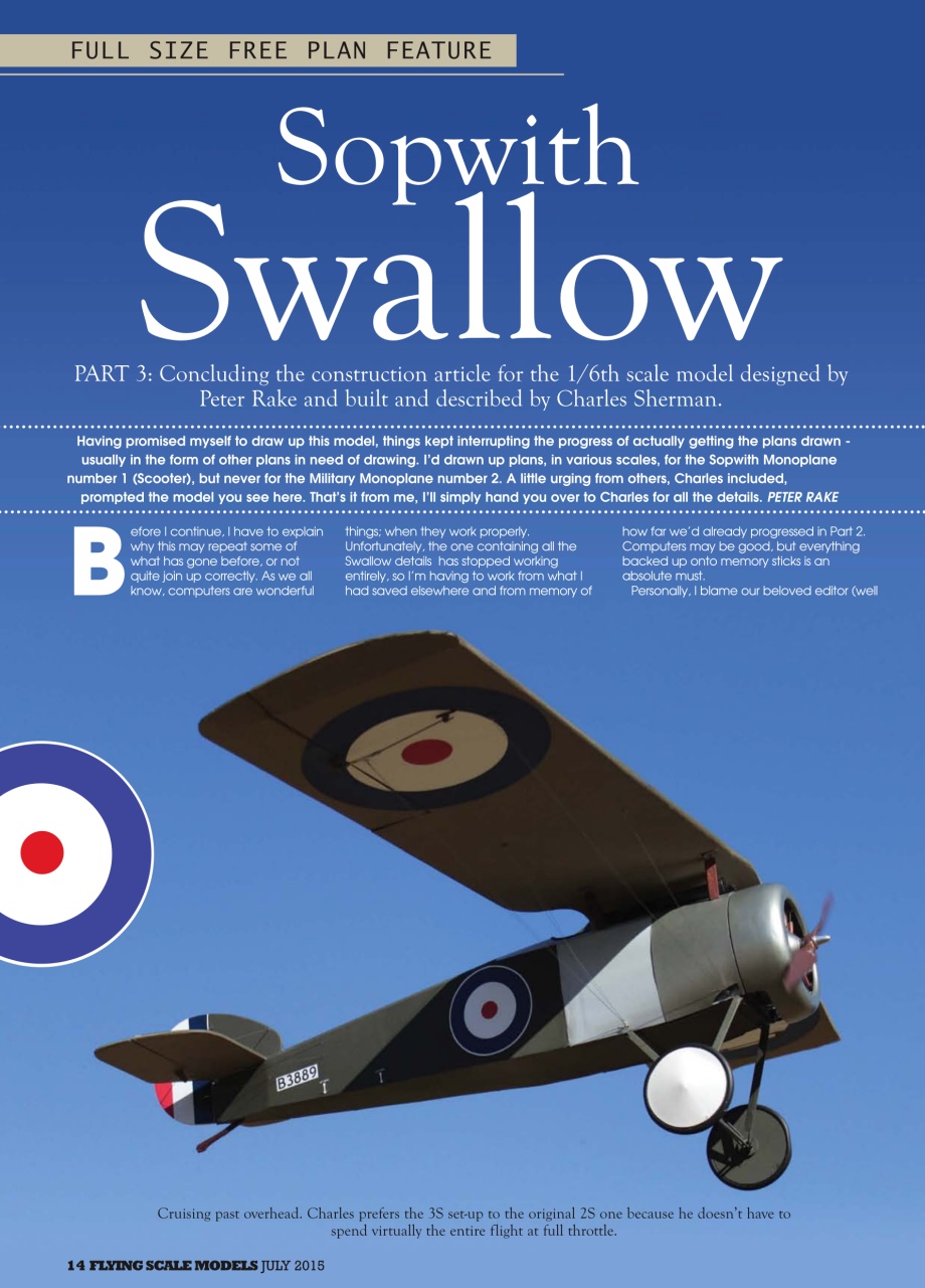 Radio Control Model Flyer Preview Pages