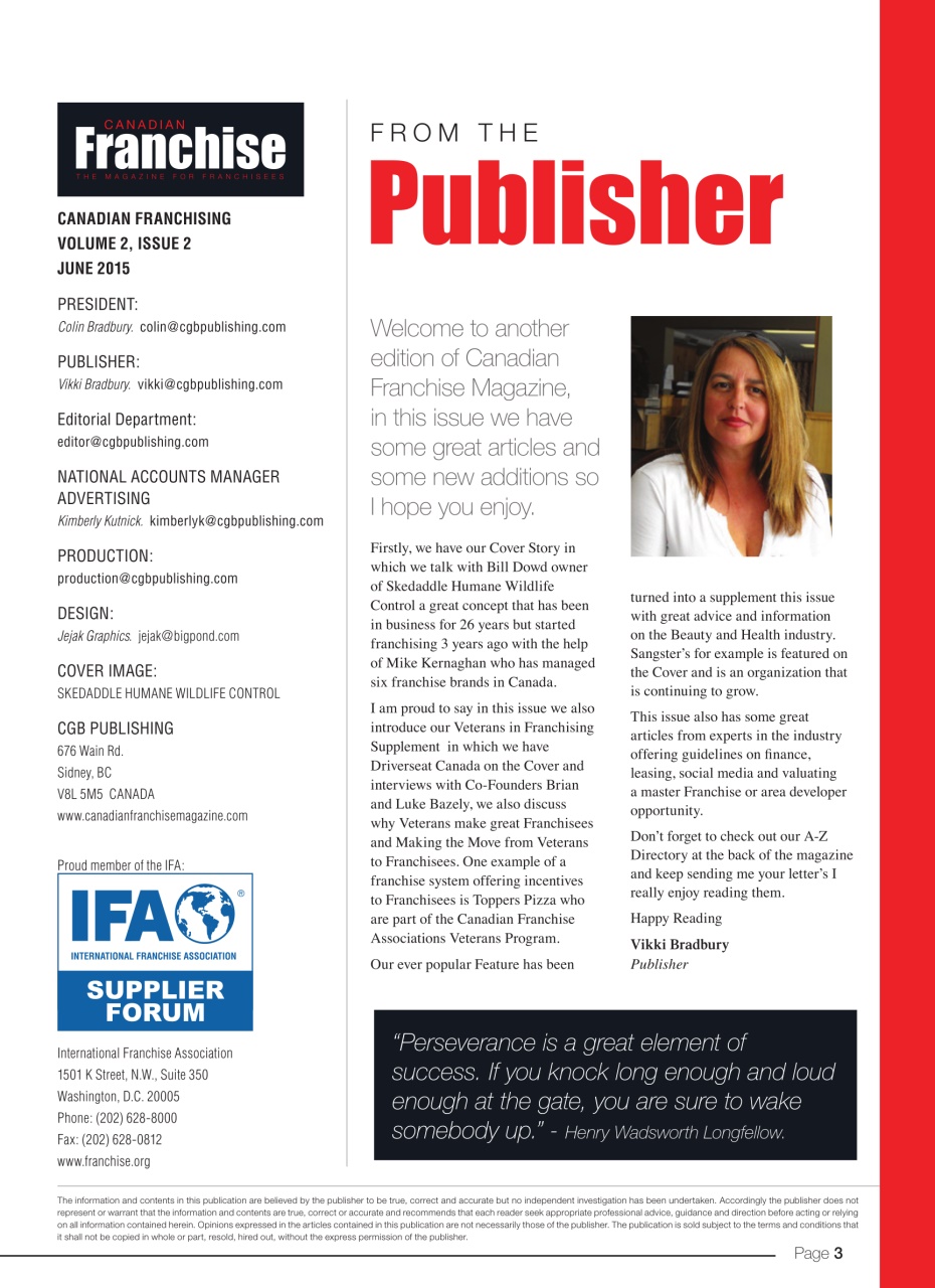 Canadian Franchising Preview Pages