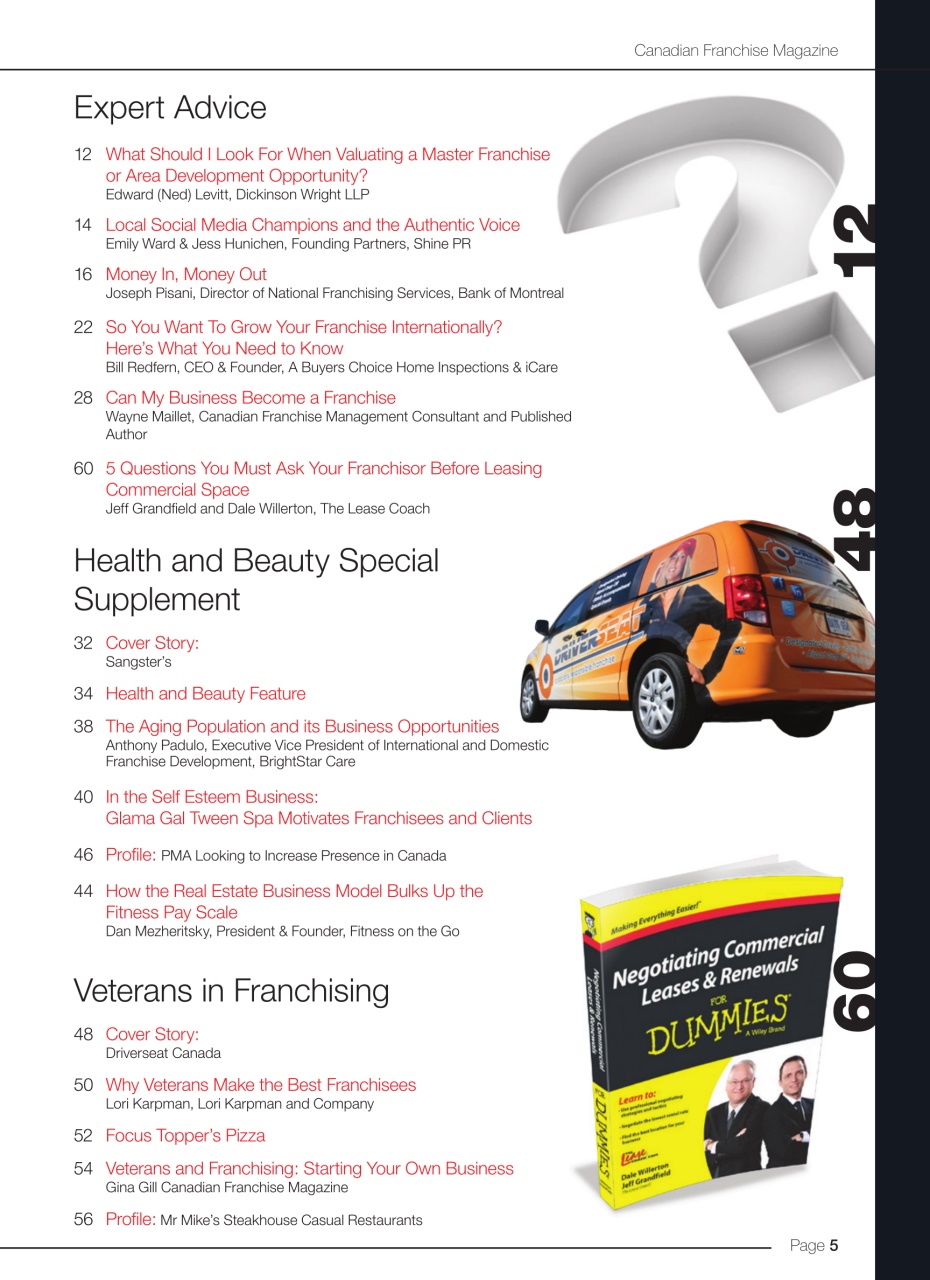 Canadian Franchising Preview Pages