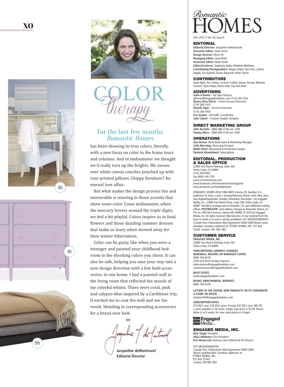 Romantic Homes Preview Pages