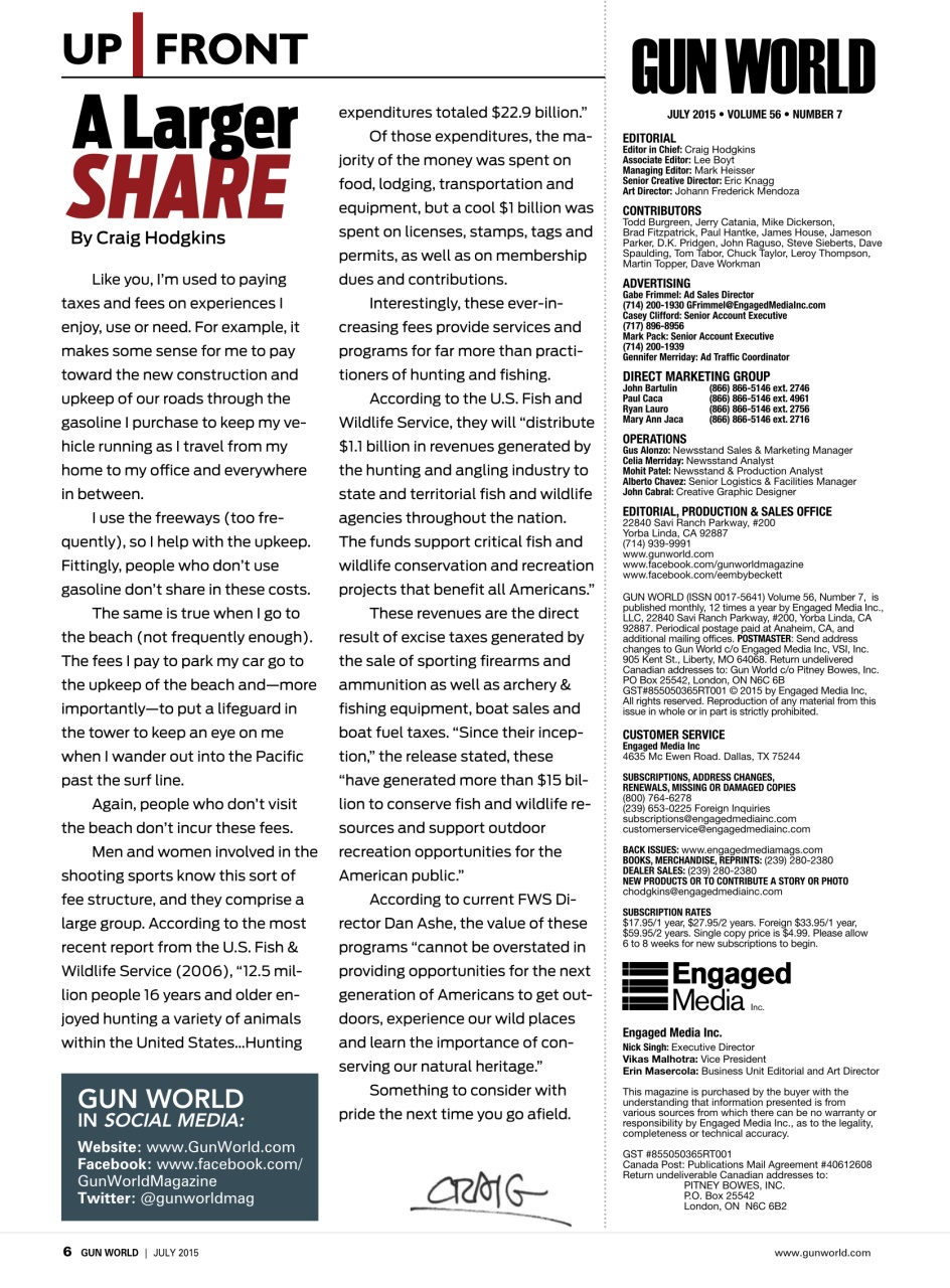Gun World Preview Pages