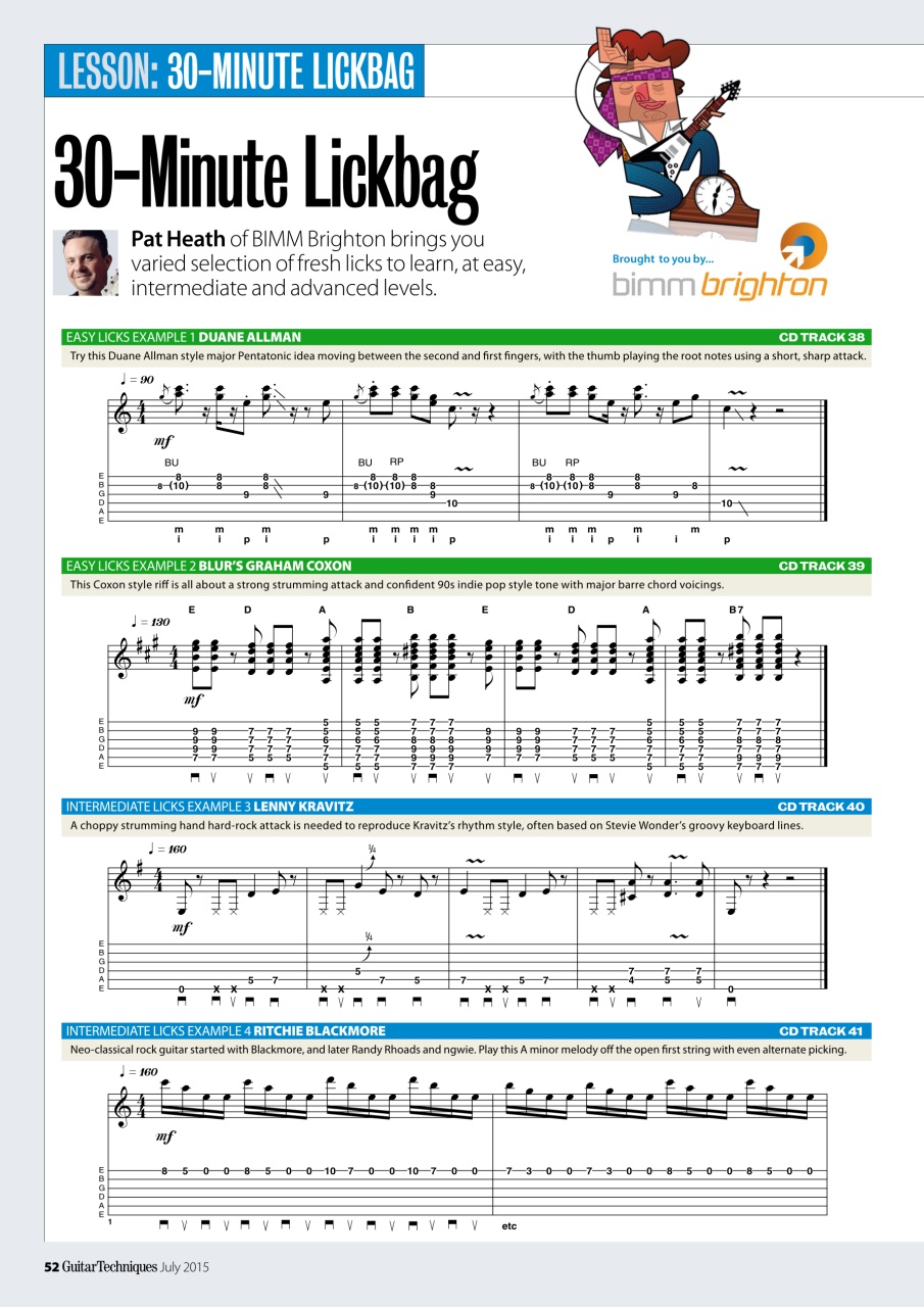Guitar Techniques Preview Pages