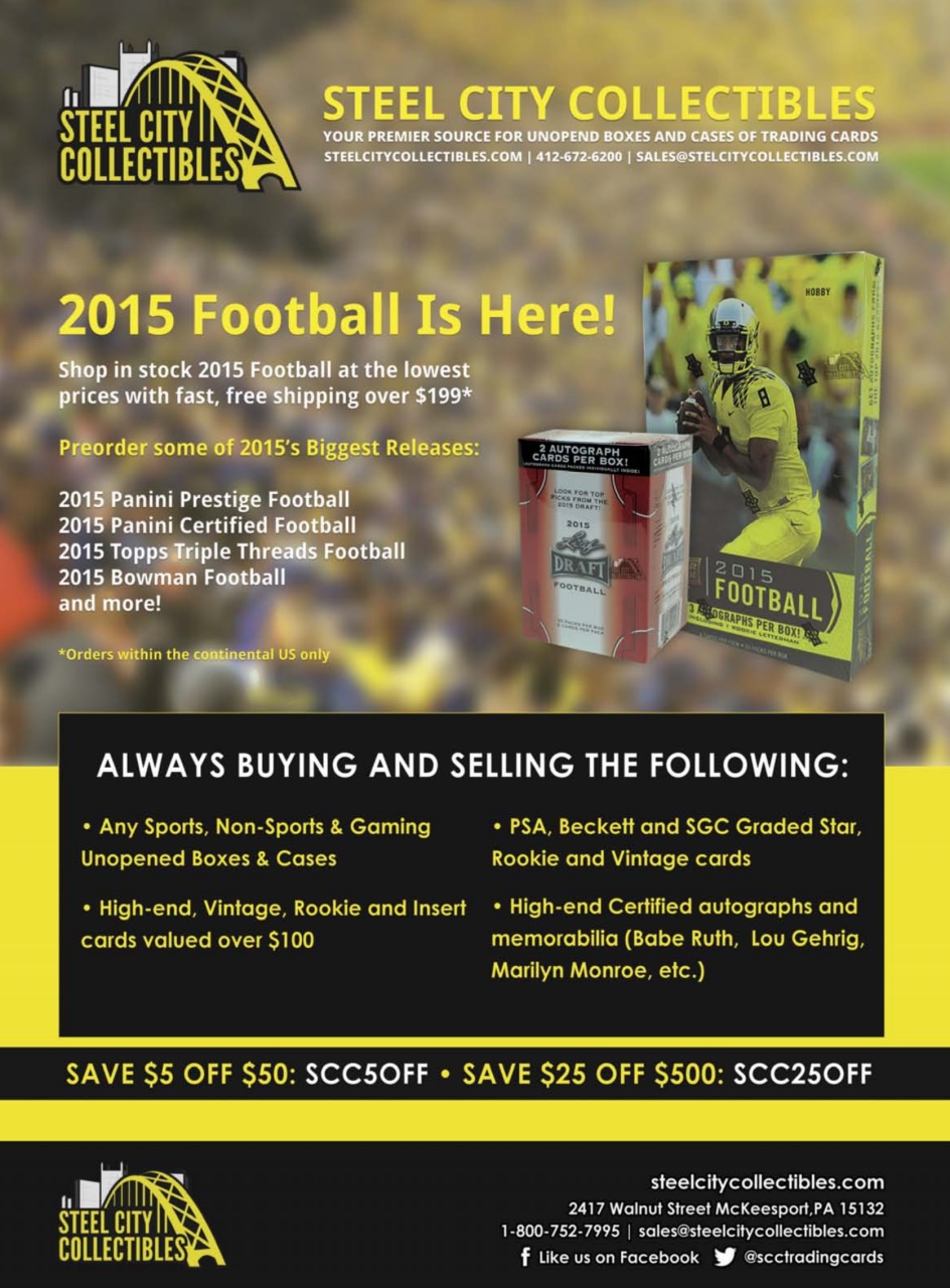 Beckett Football Magazine Preview Pages