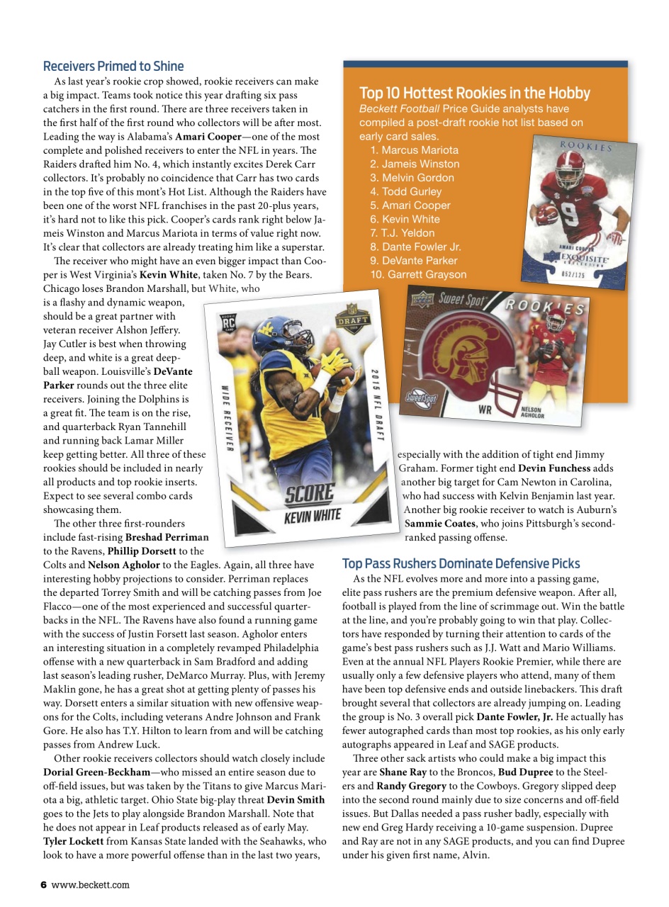 Beckett Football Magazine Preview Pages