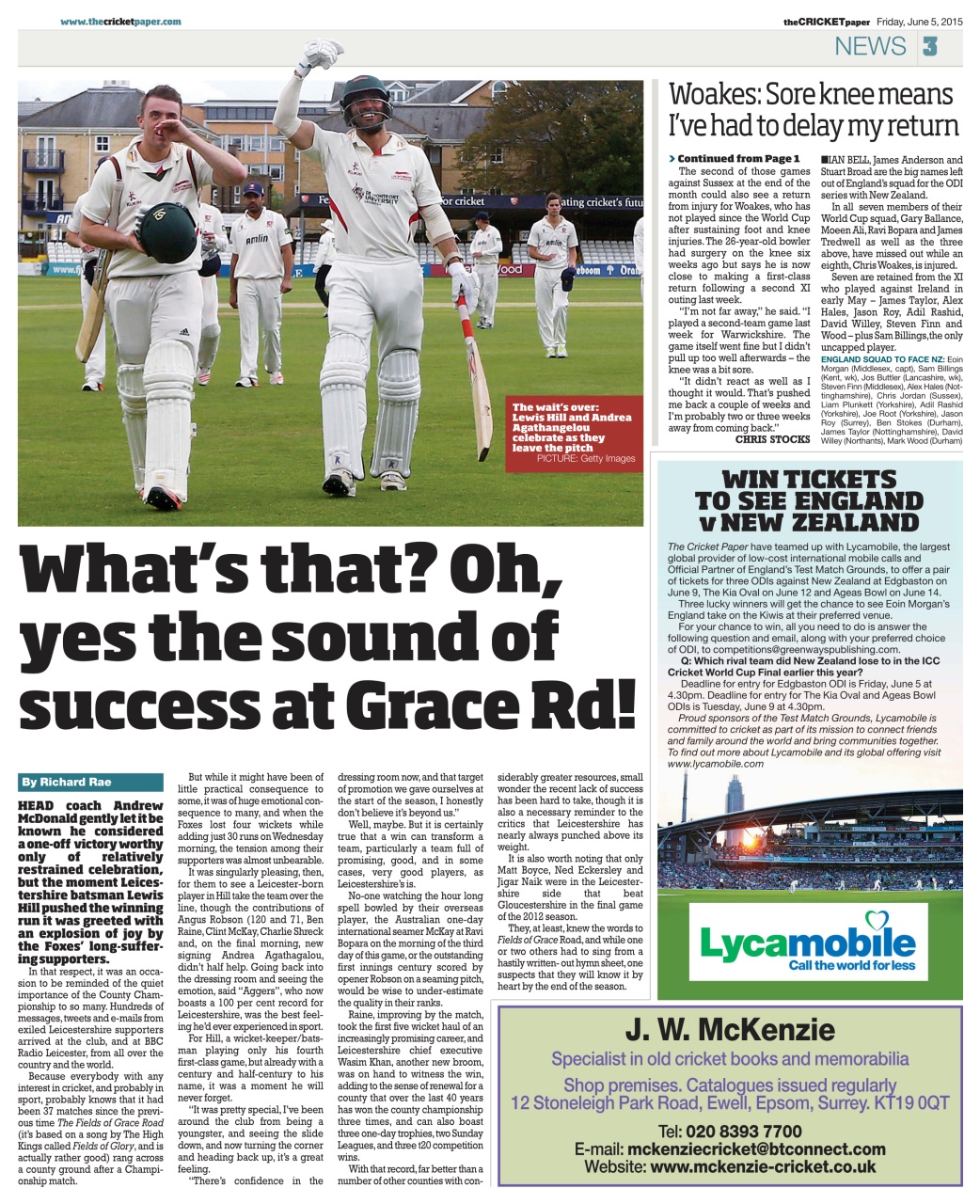 The Cricket Paper Preview Pages