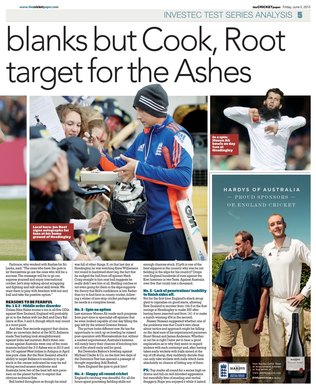 The Cricket Paper Preview Pages