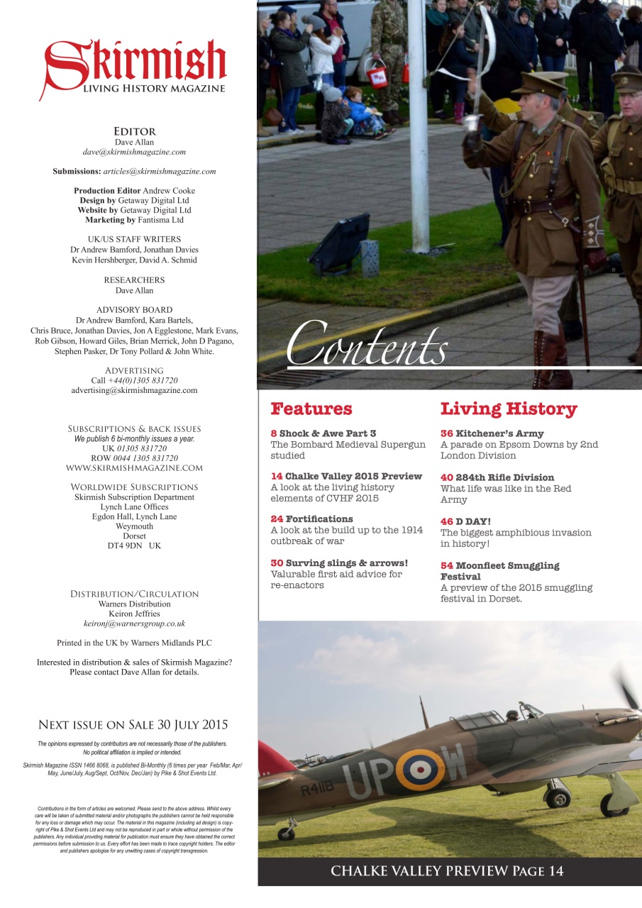 Skirmish Living History Preview Pages