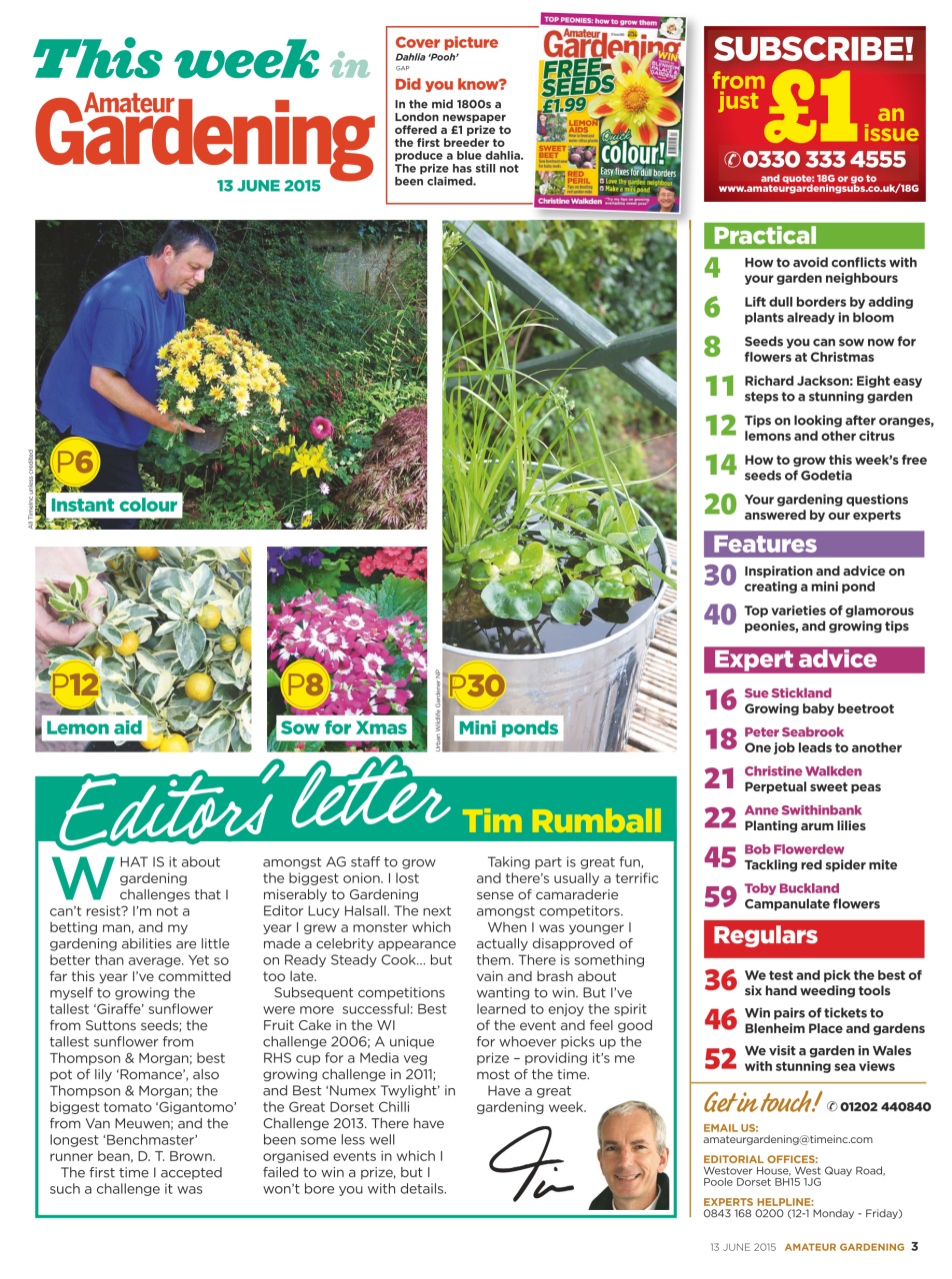 Amateur Gardening Preview Pages