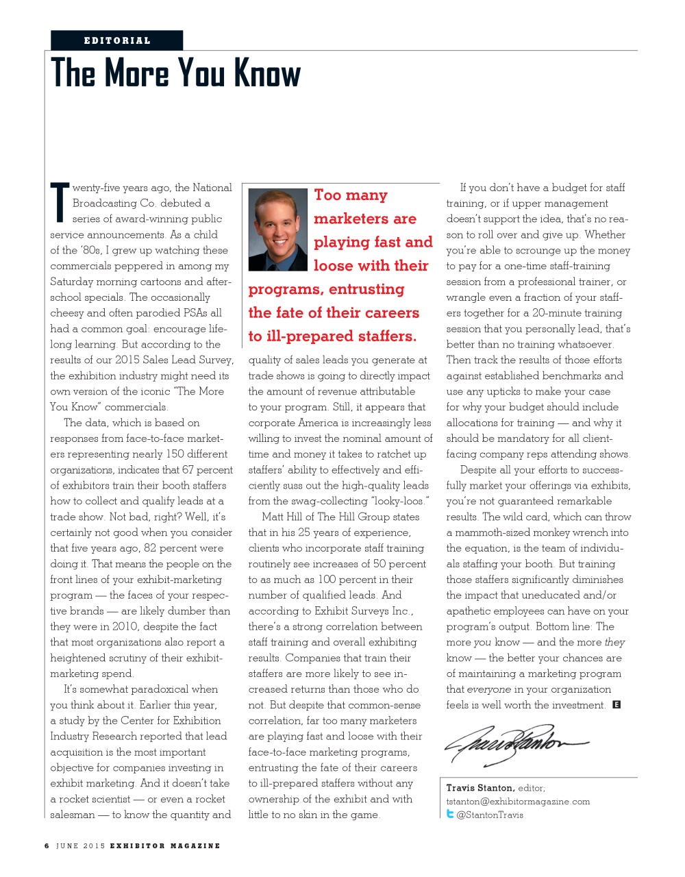 EXHIBITOR Magazine Preview Pages