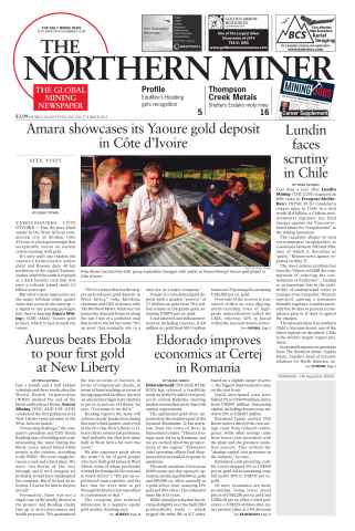 The Northern Miner issue Vol. 101 No. 17