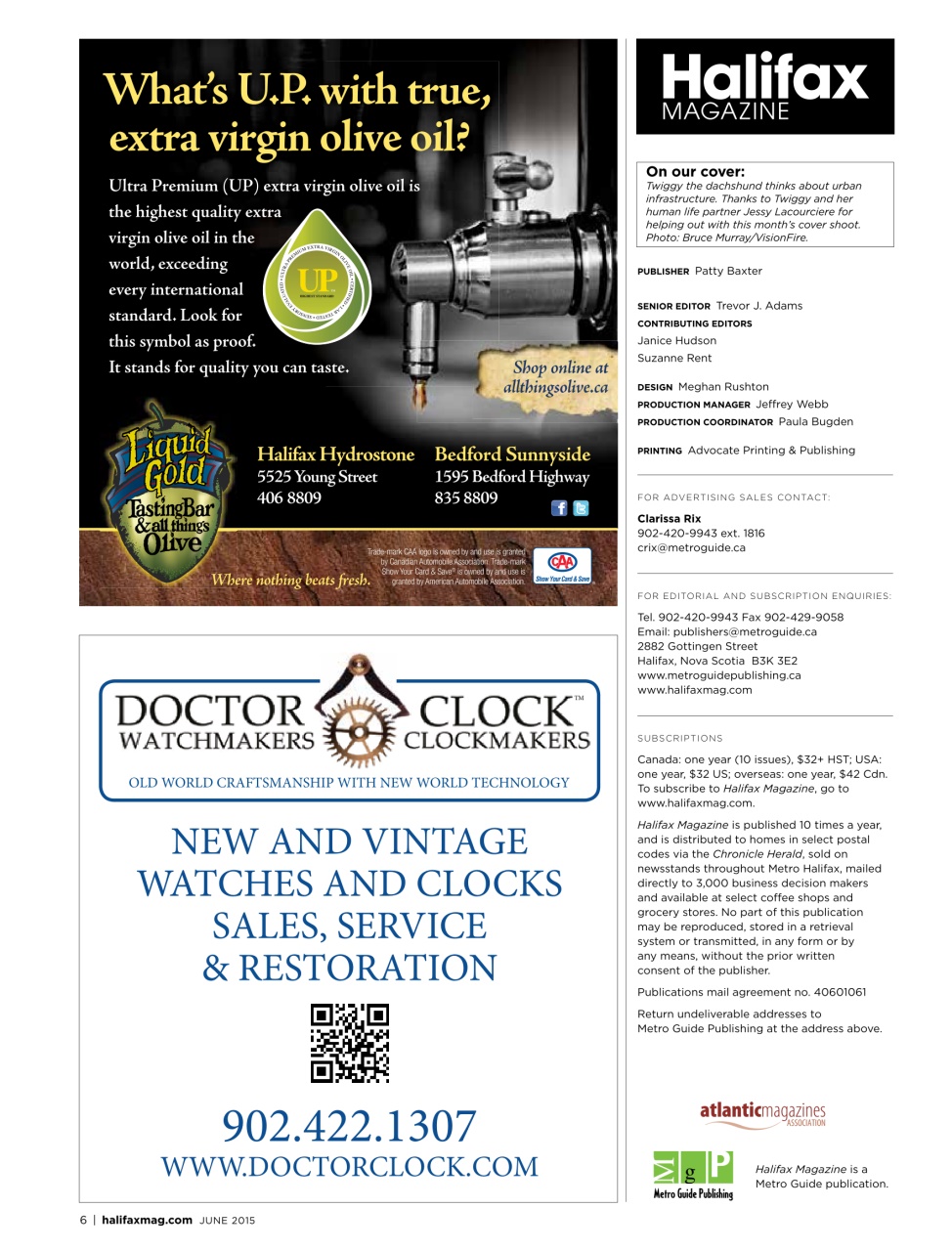 Halifax Magazine Preview Pages