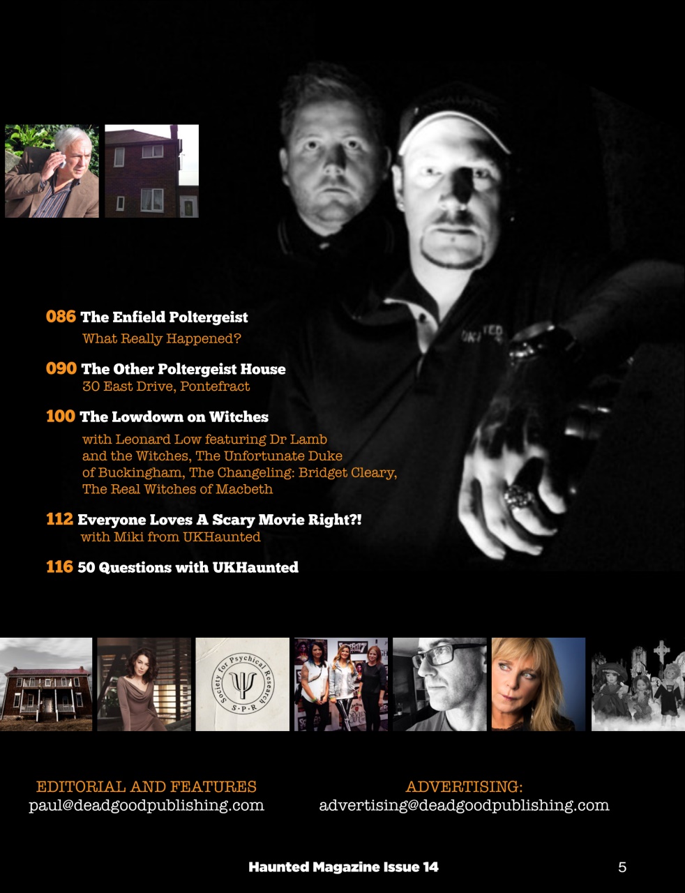 Haunted Magazine Preview Pages