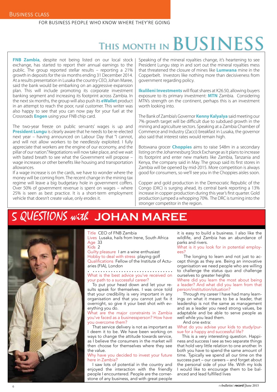 The Bulletin & Record Preview Pages