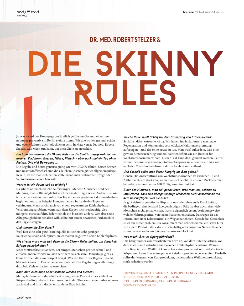 Mate Magazine Preview Pages