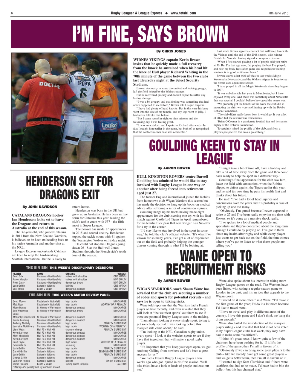 League Express Preview Pages