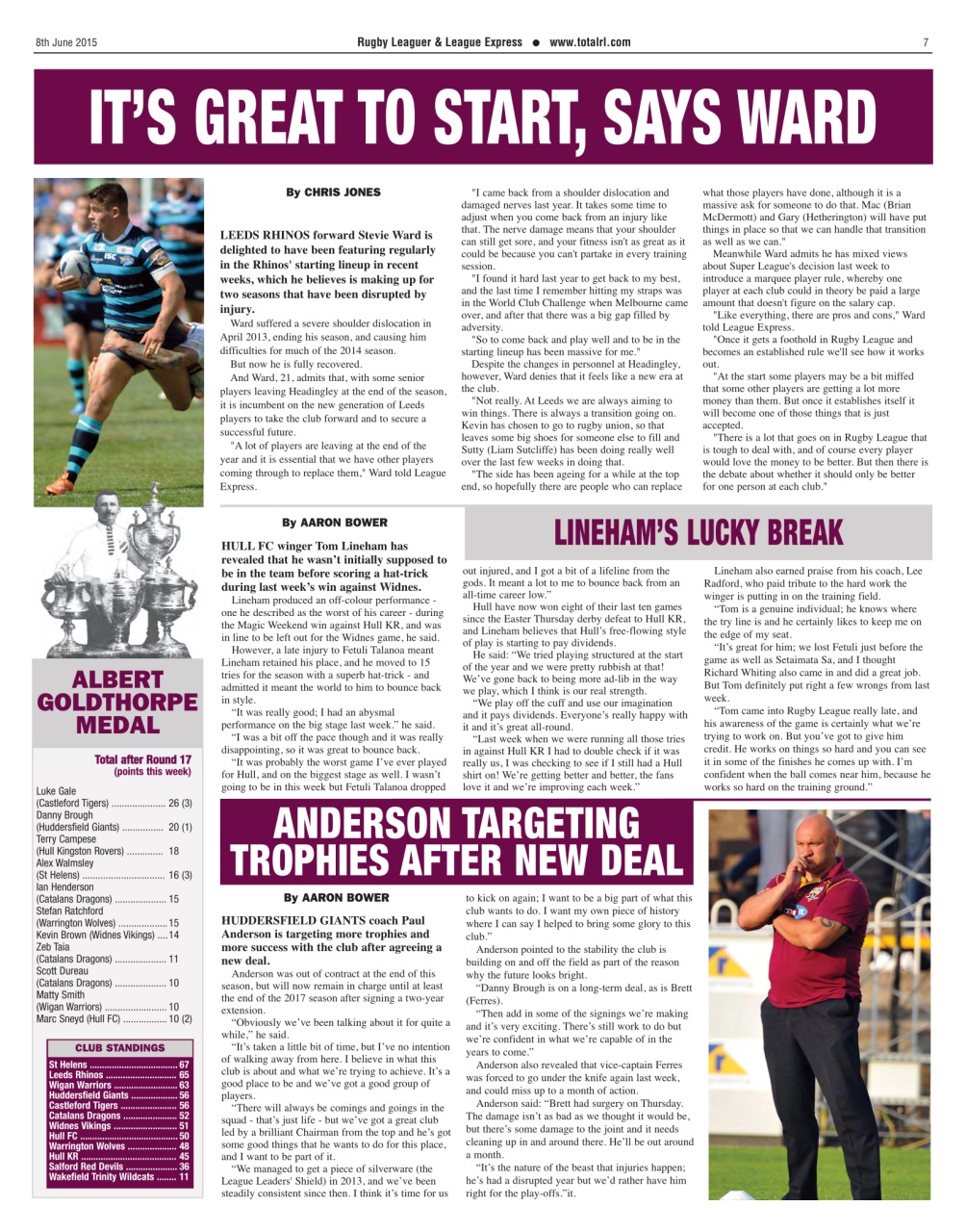 League Express Preview Pages