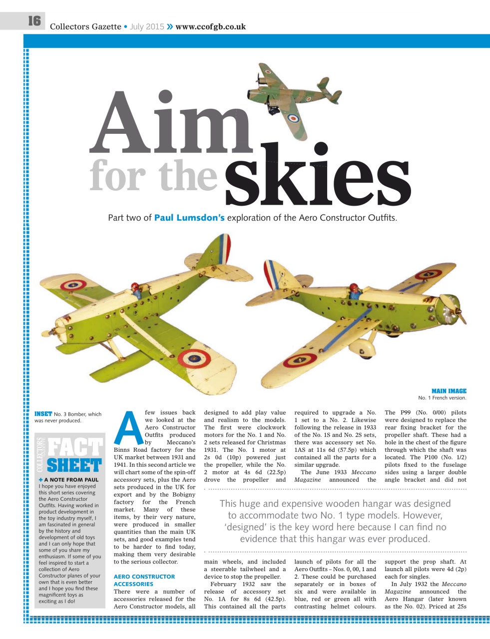 Collectors Gazette Preview Pages