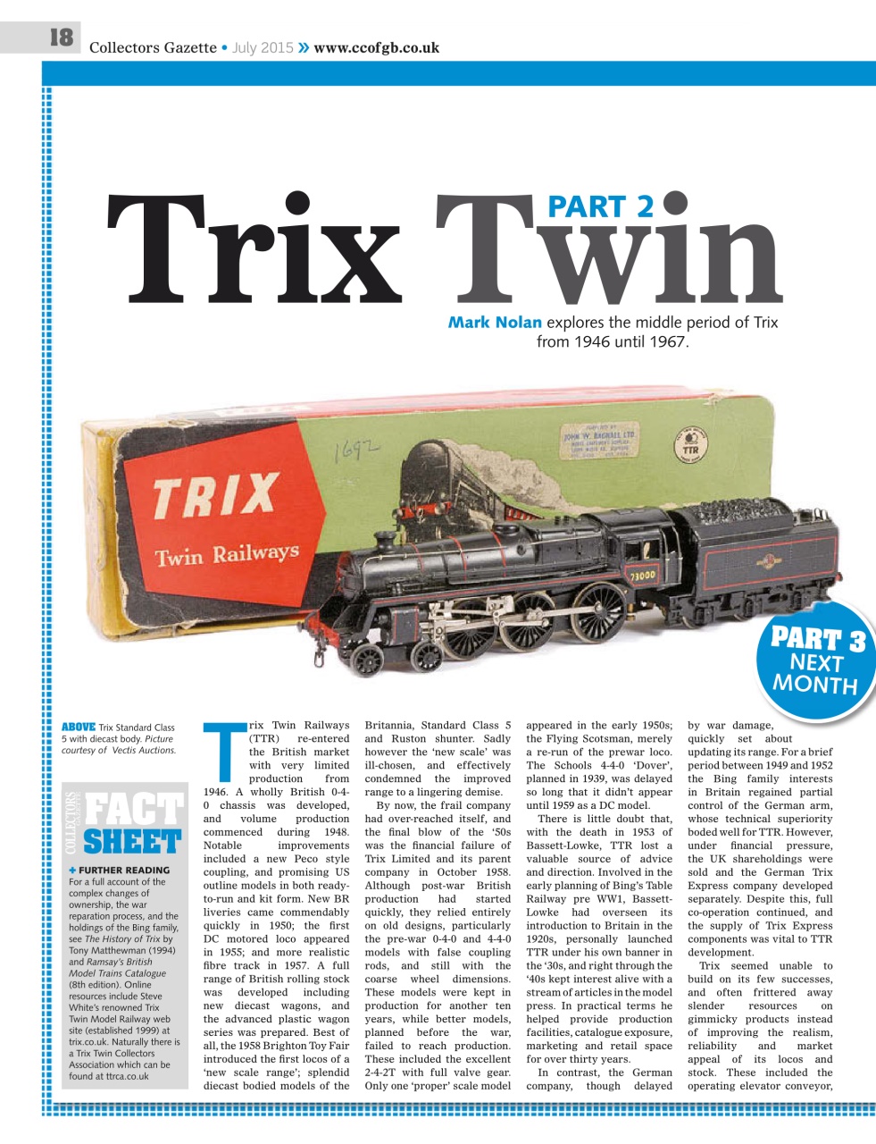 Collectors Gazette Preview Pages