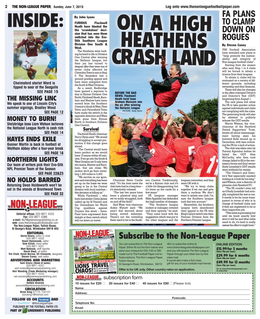 The Non-League Football Paper Preview Pages