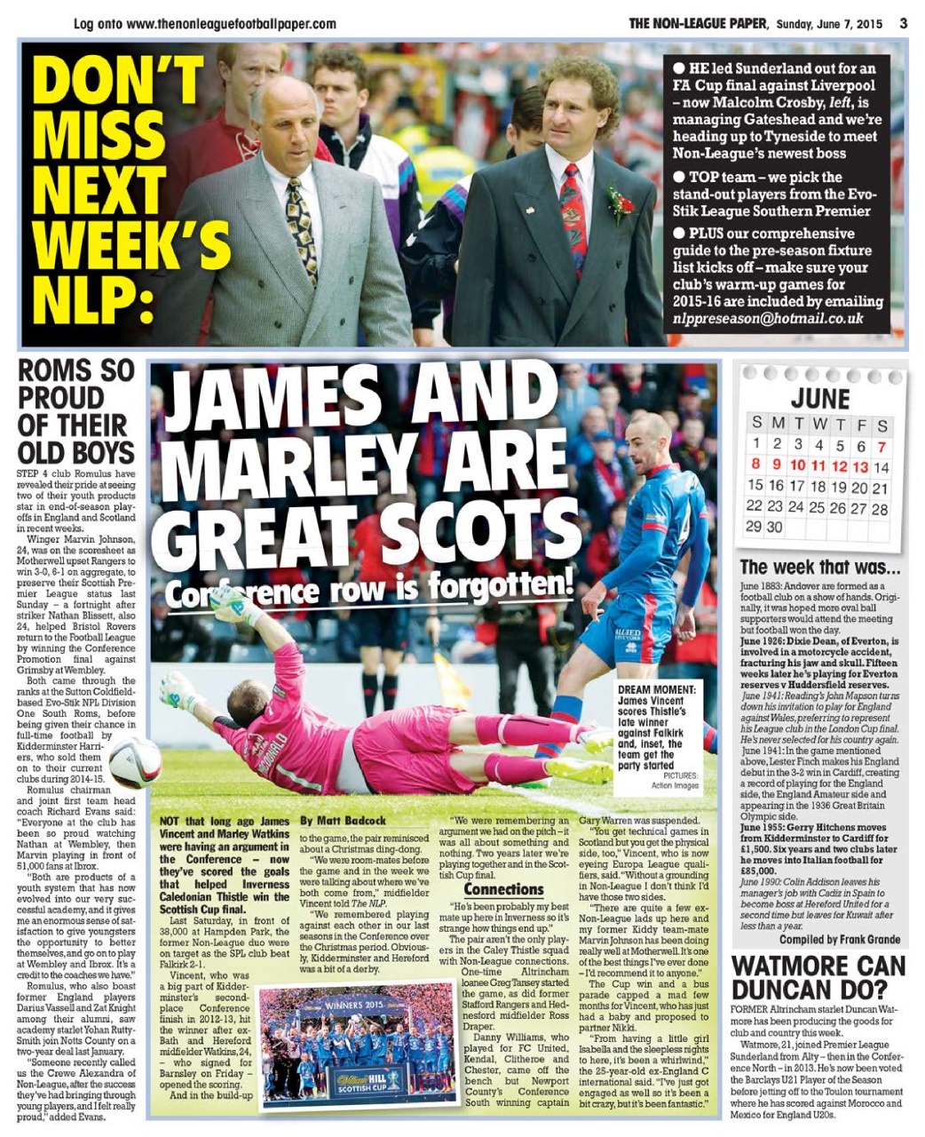 The Non-League Football Paper Preview Pages