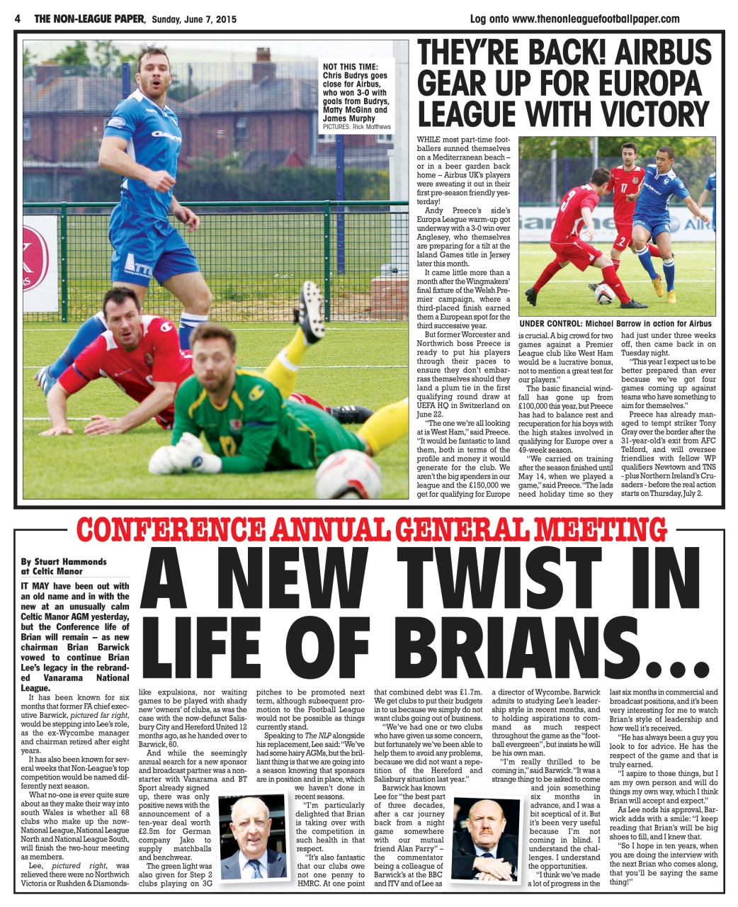 The Non-League Football Paper Preview Pages