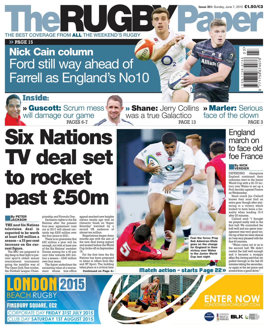 The Rugby Paper Preview Pages