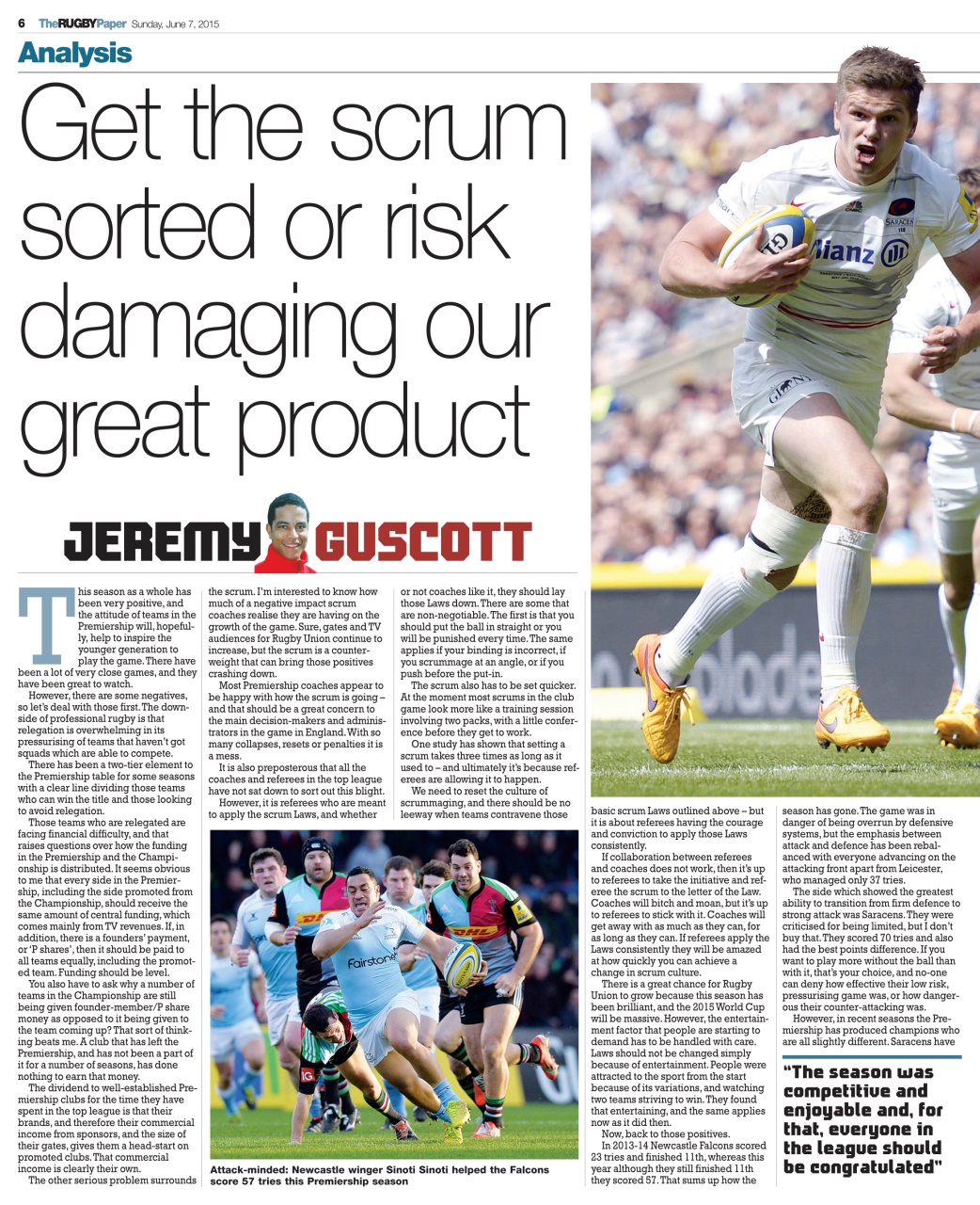 The Rugby Paper Preview Pages