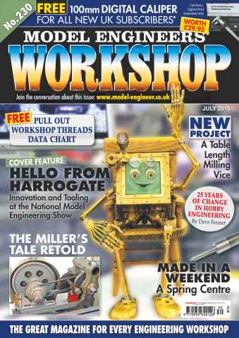 Model Engineer & Workshop Magazine issue July 2015