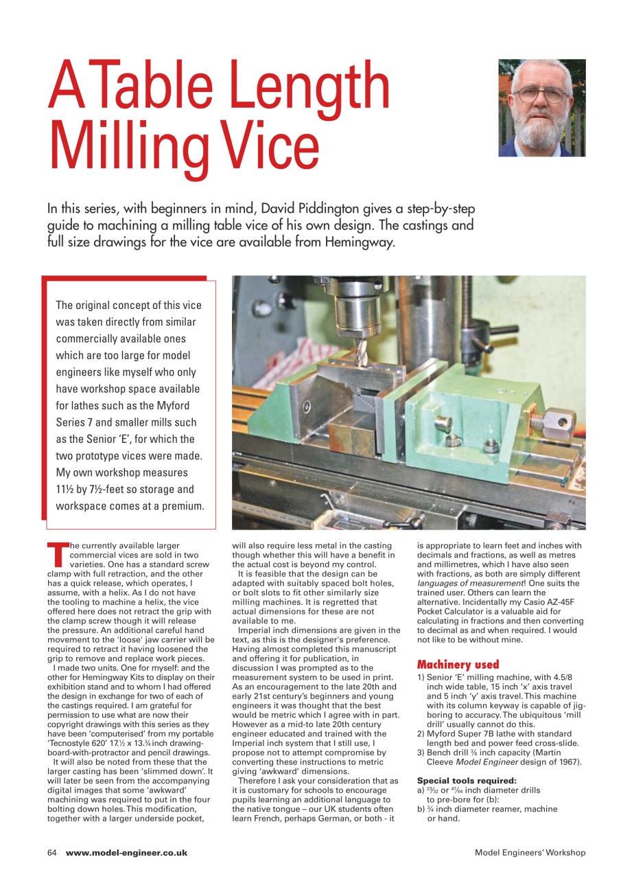 Model Engineer & Workshop Magazine Preview Pages