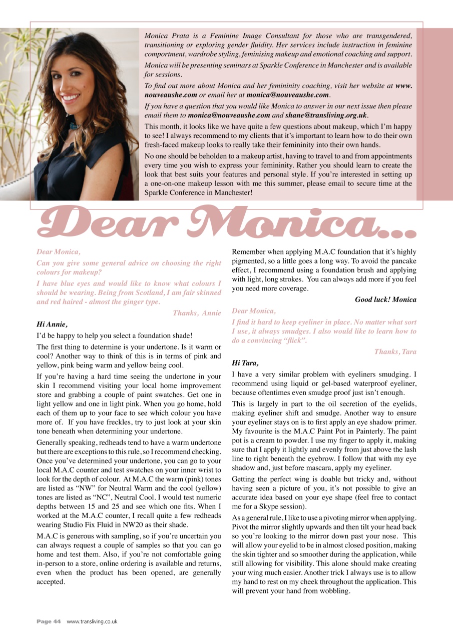 Transliving Magazine Preview Pages