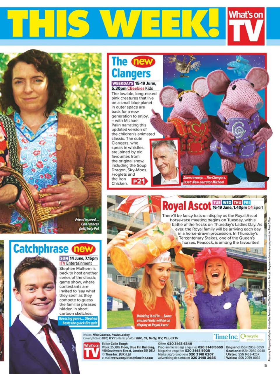 What's on TV Preview Pages