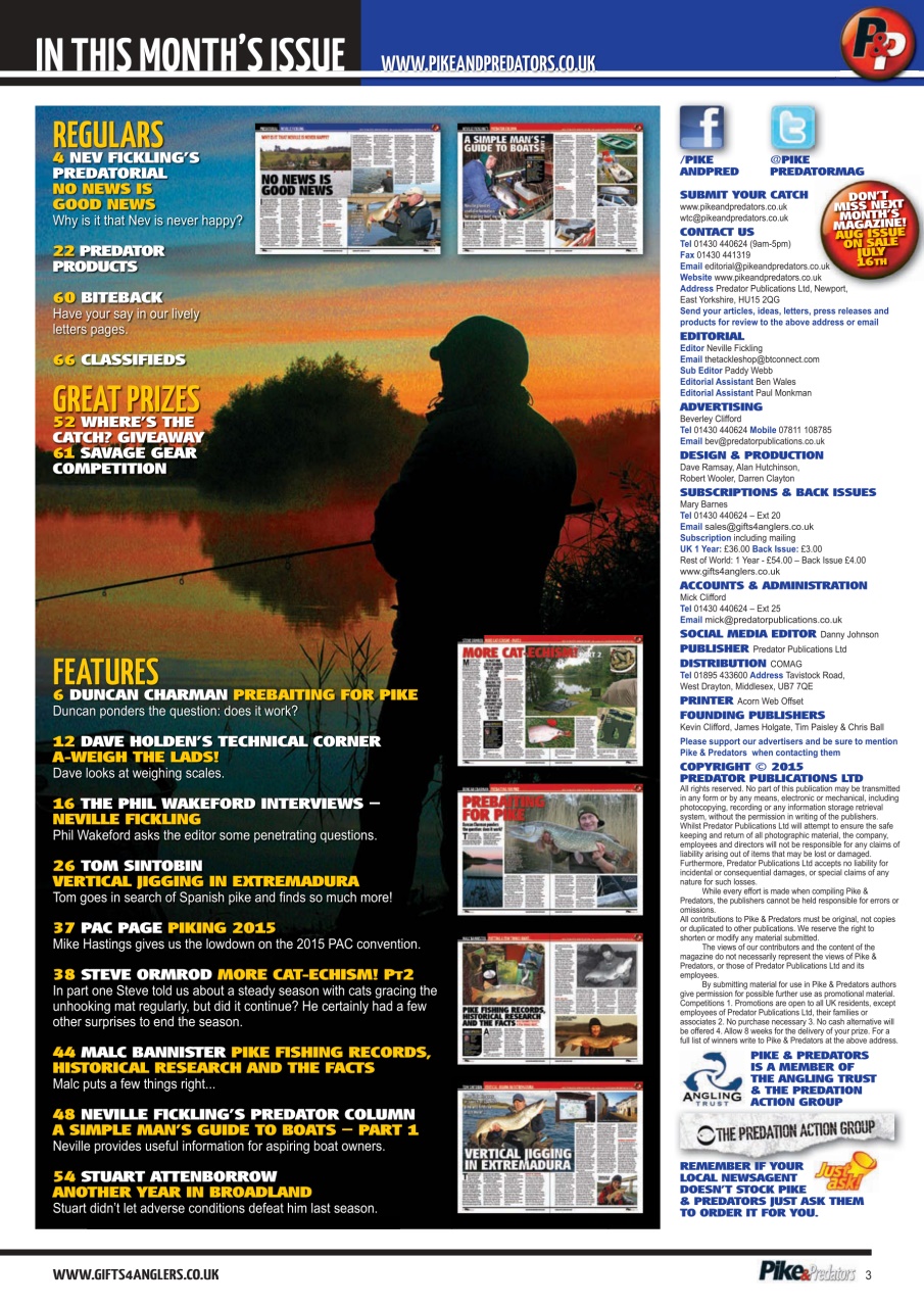 Pike & Predators Preview Pages
