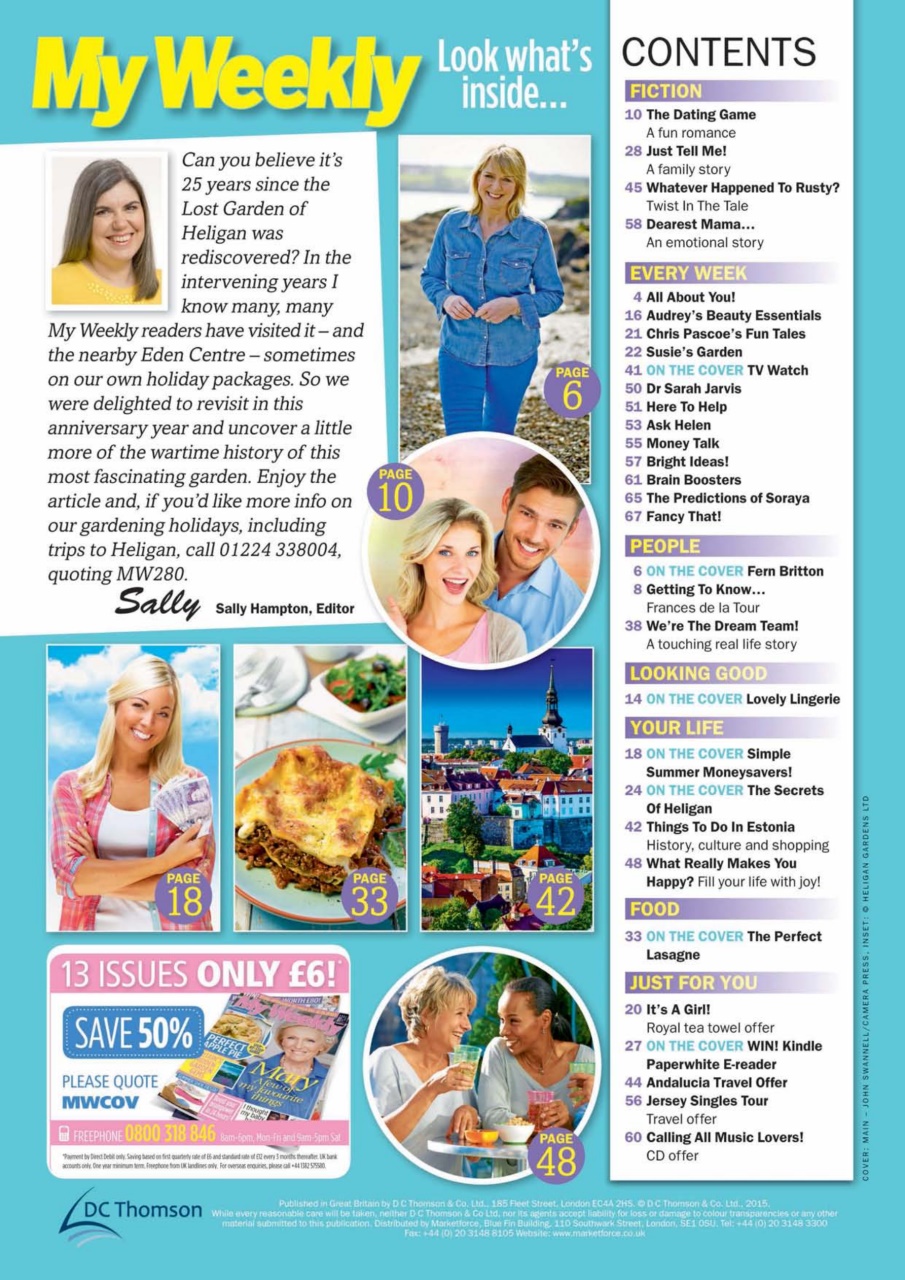 My Weekly Preview Pages