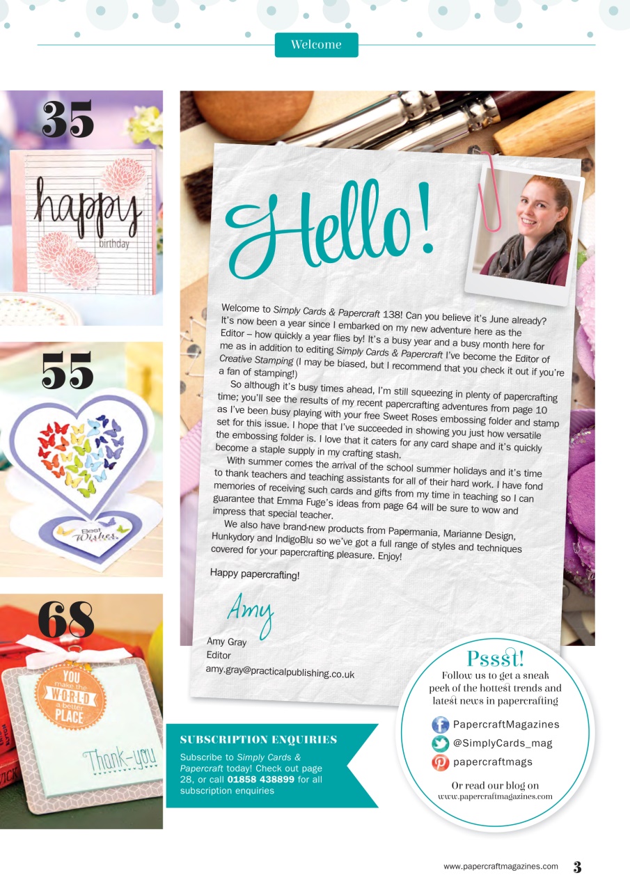 Simply Cards & Papercraft Preview Pages