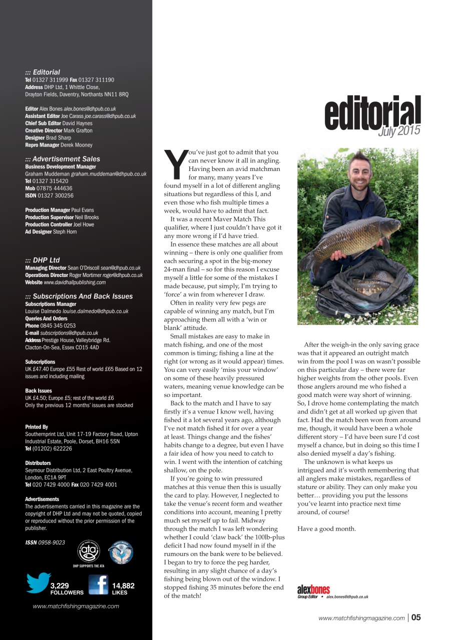 Match Fishing Preview Pages