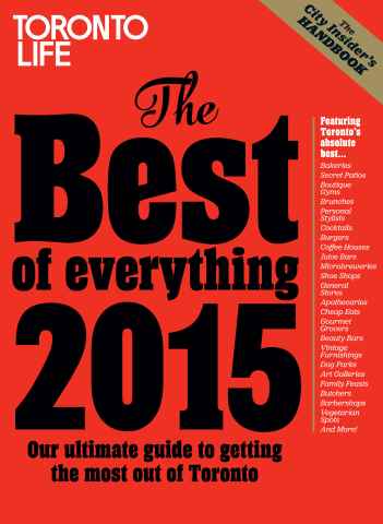 Toronto Life issue Best of Everything 