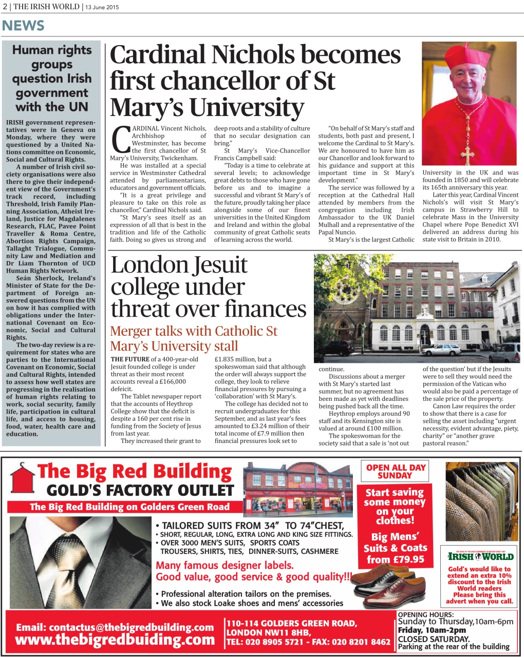 Irish World Preview Pages