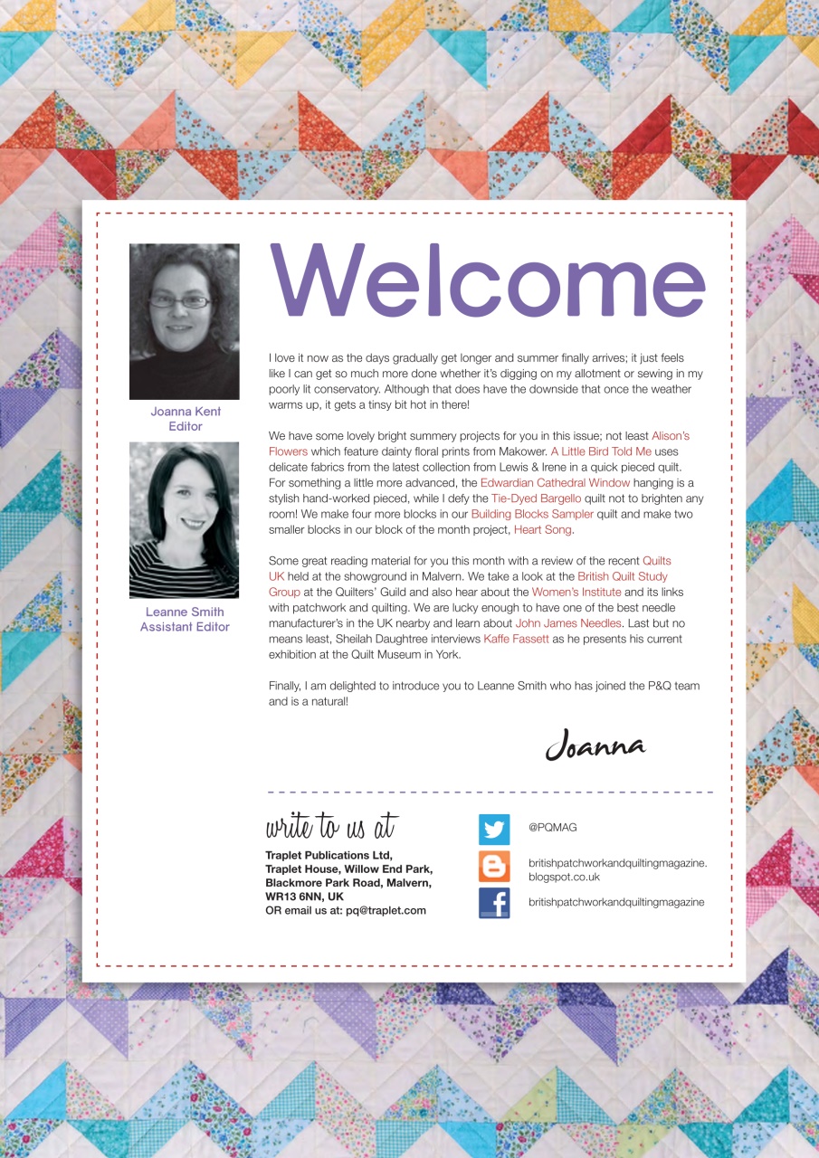 Patchwork and Quilting Preview Pages