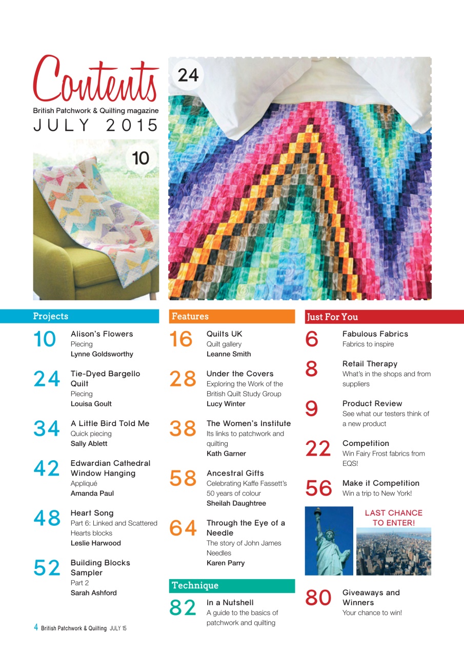 Patchwork and Quilting Preview Pages