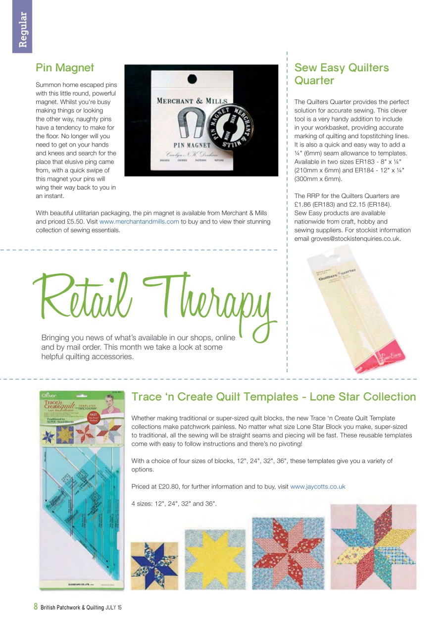 Patchwork and Quilting Preview Pages