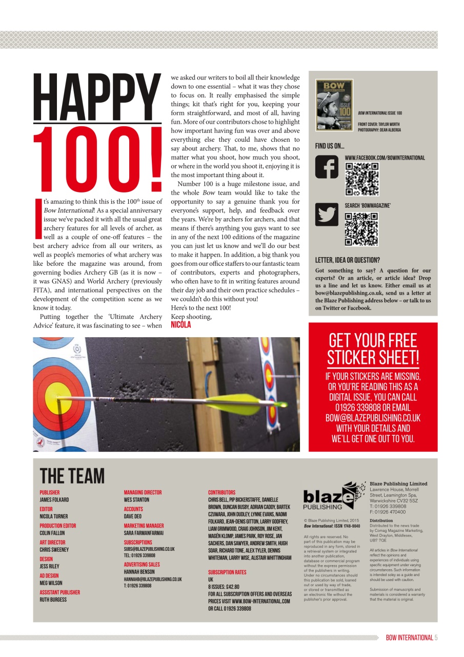 Bow International Preview Pages