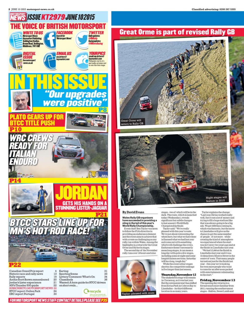 Motorsport News Preview Pages