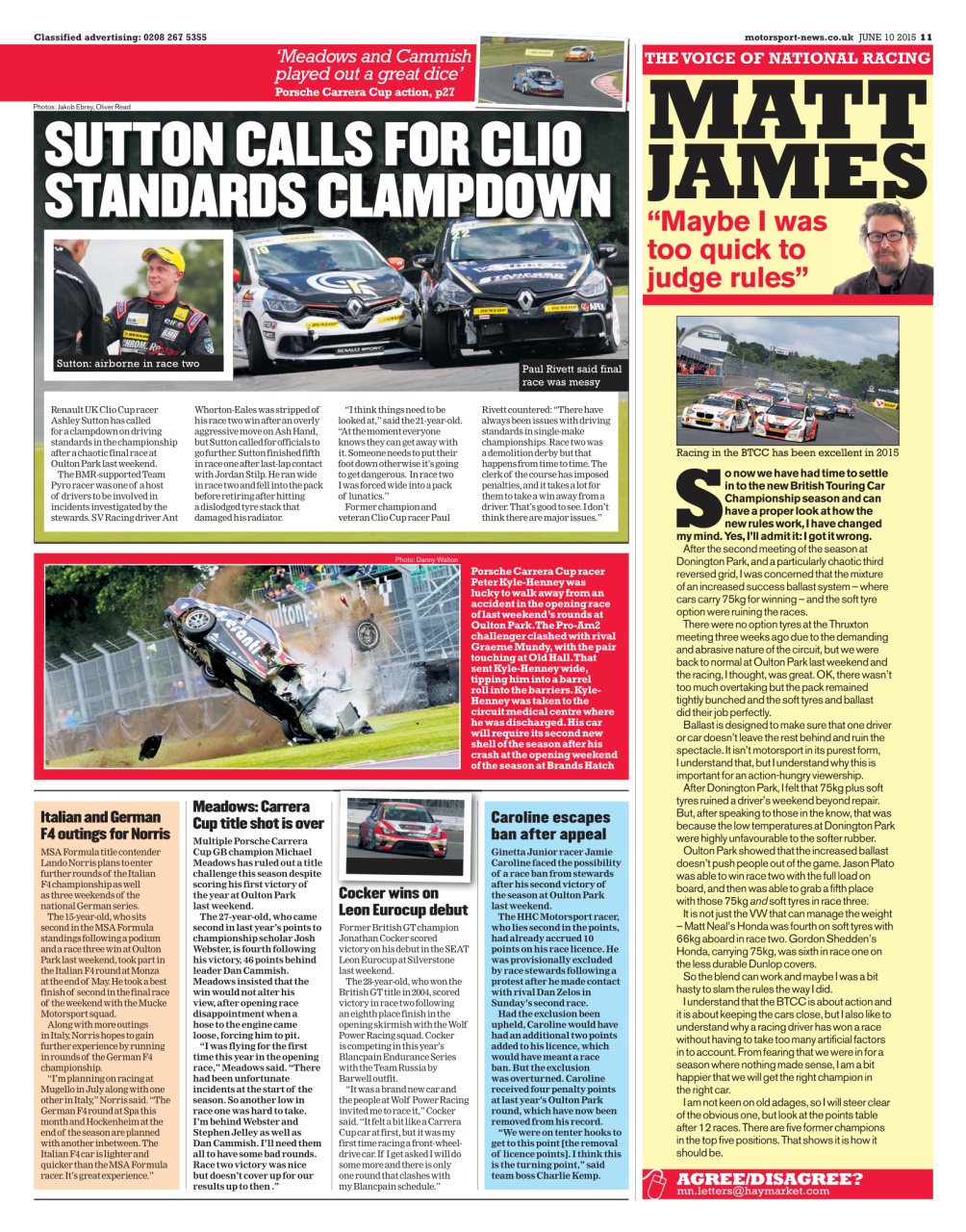 Motorsport News Preview Pages