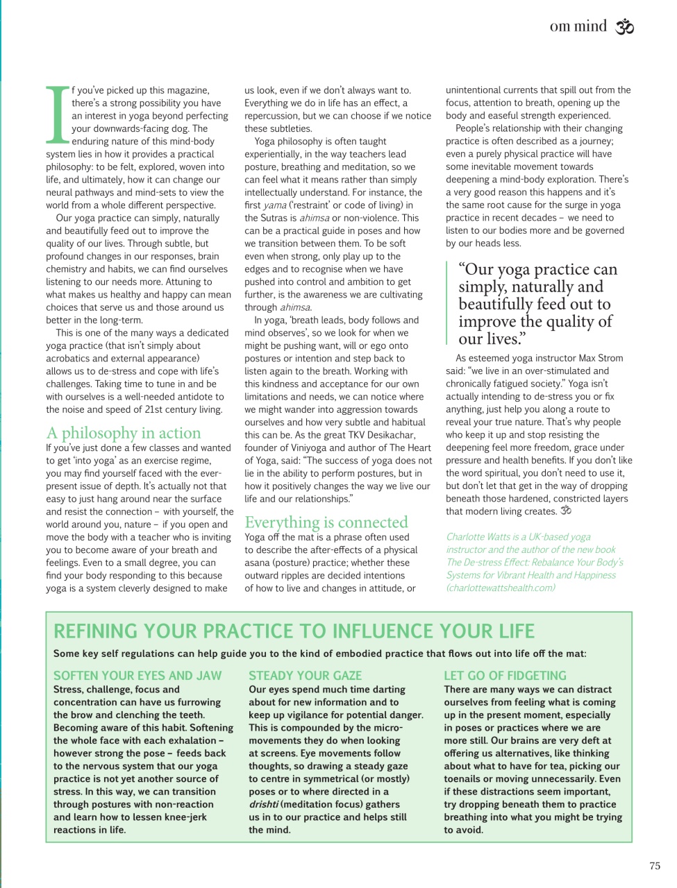 OM Yoga Magazine Preview Pages