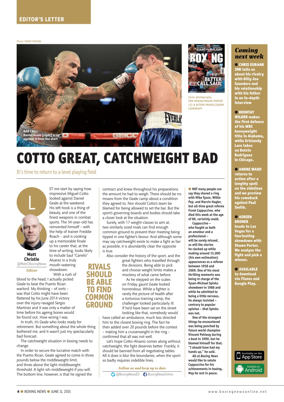 Boxing News Preview Pages