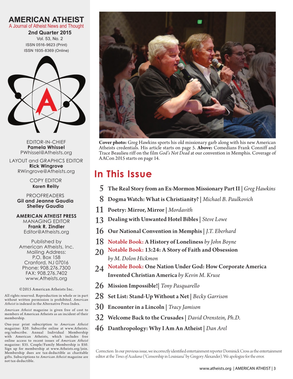 American Atheist Preview Pages