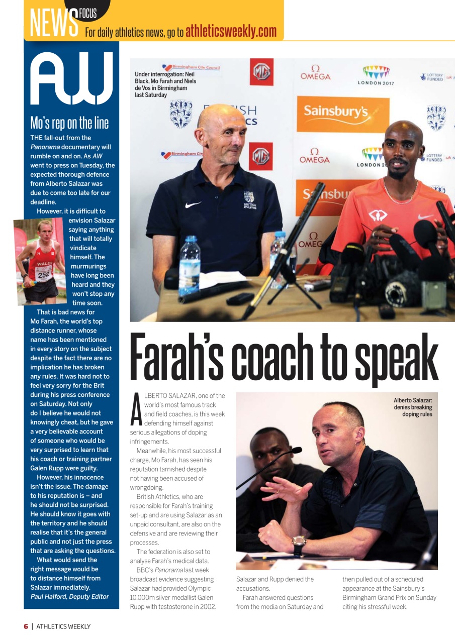 AW – Athletics Weekly Magazine Preview Pages