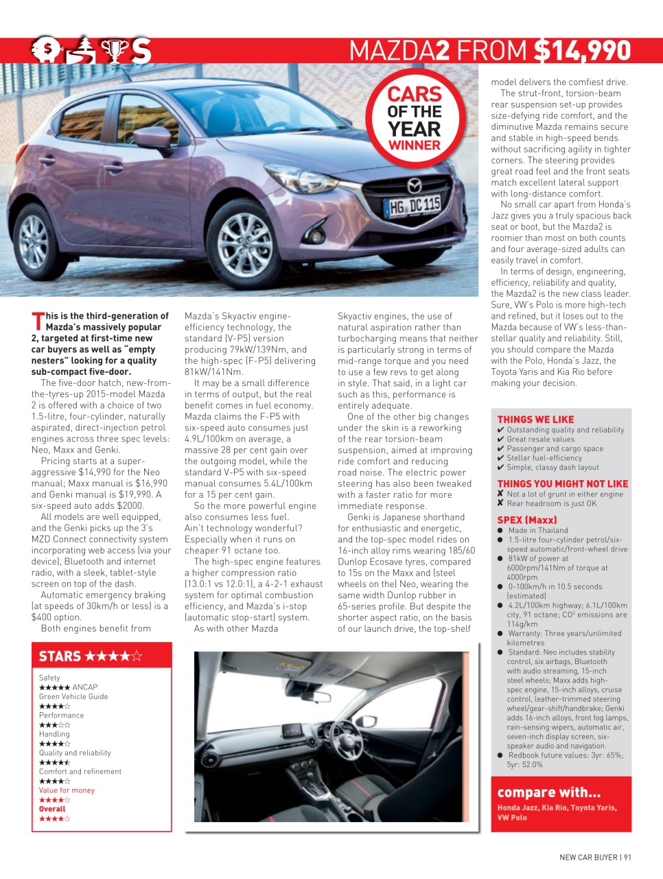 Australian New Car & SUV Buyers Guide Preview Pages