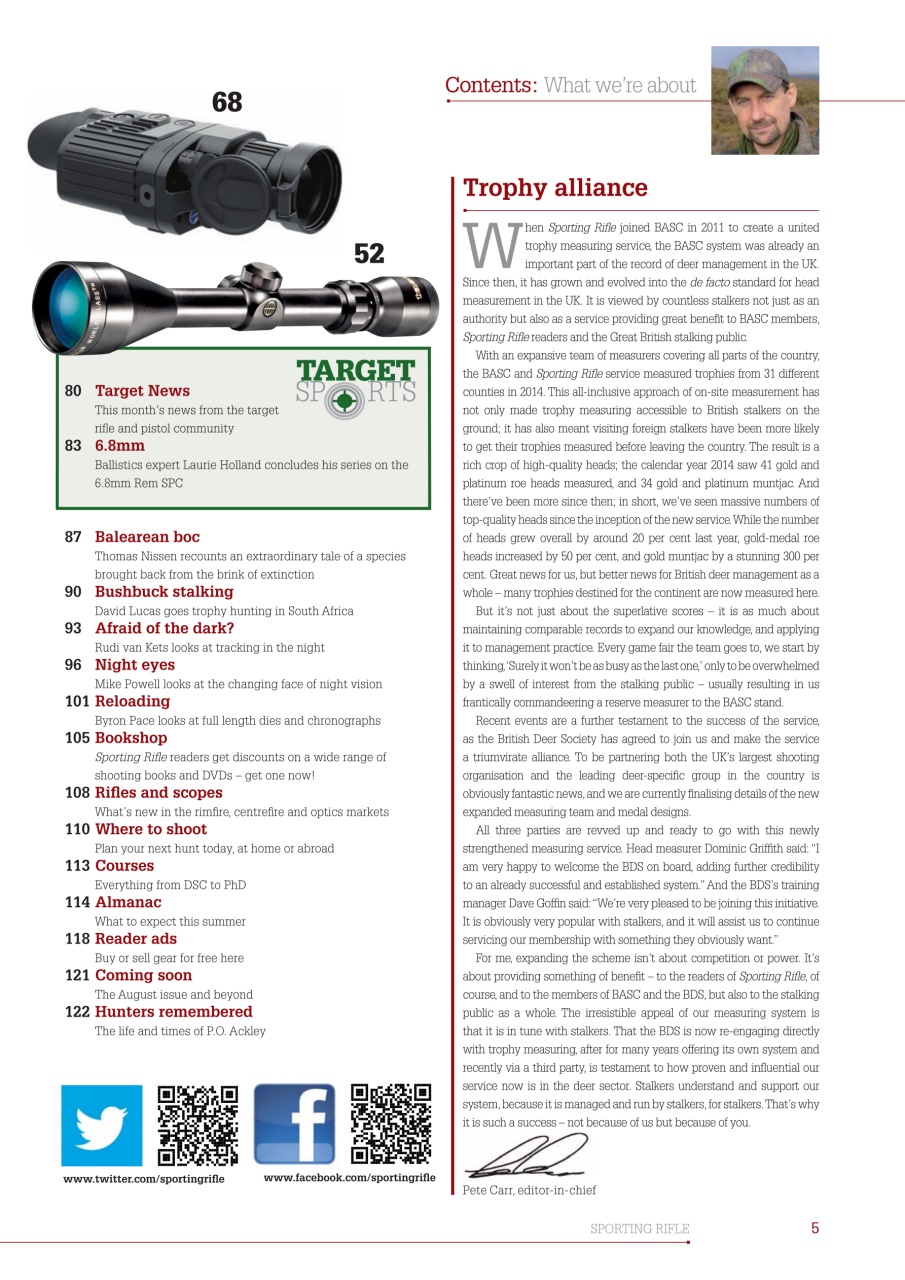 Sporting Rifle Preview Pages