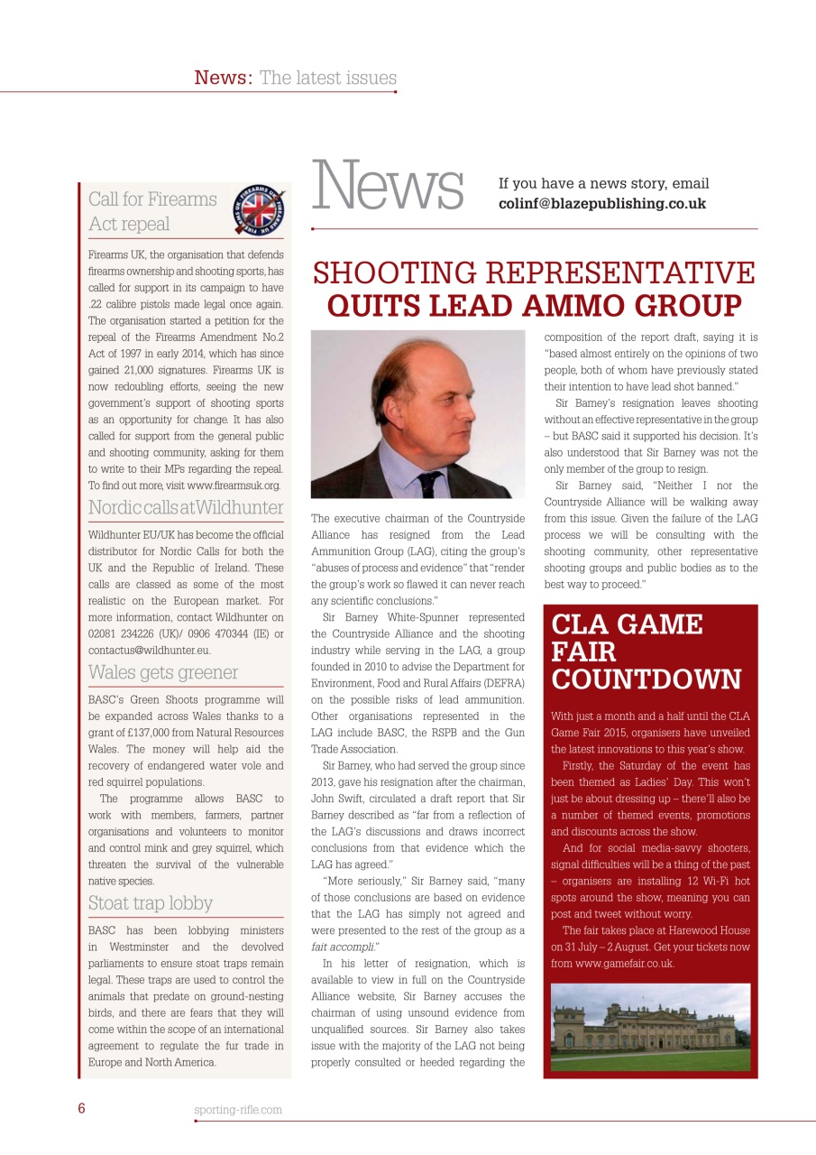 Sporting Rifle Preview Pages